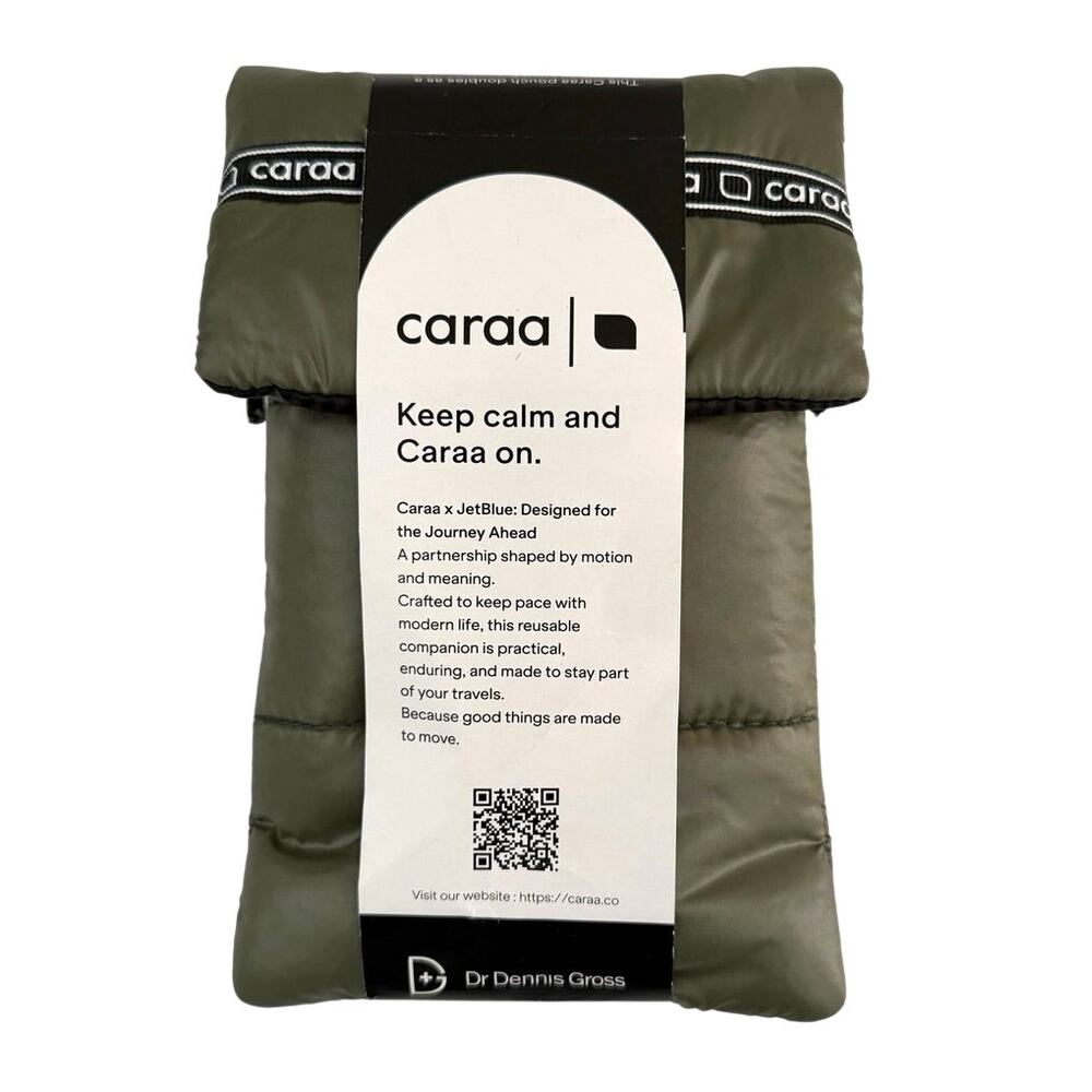 New in package CARAA X JETBLUE Amenity Bag